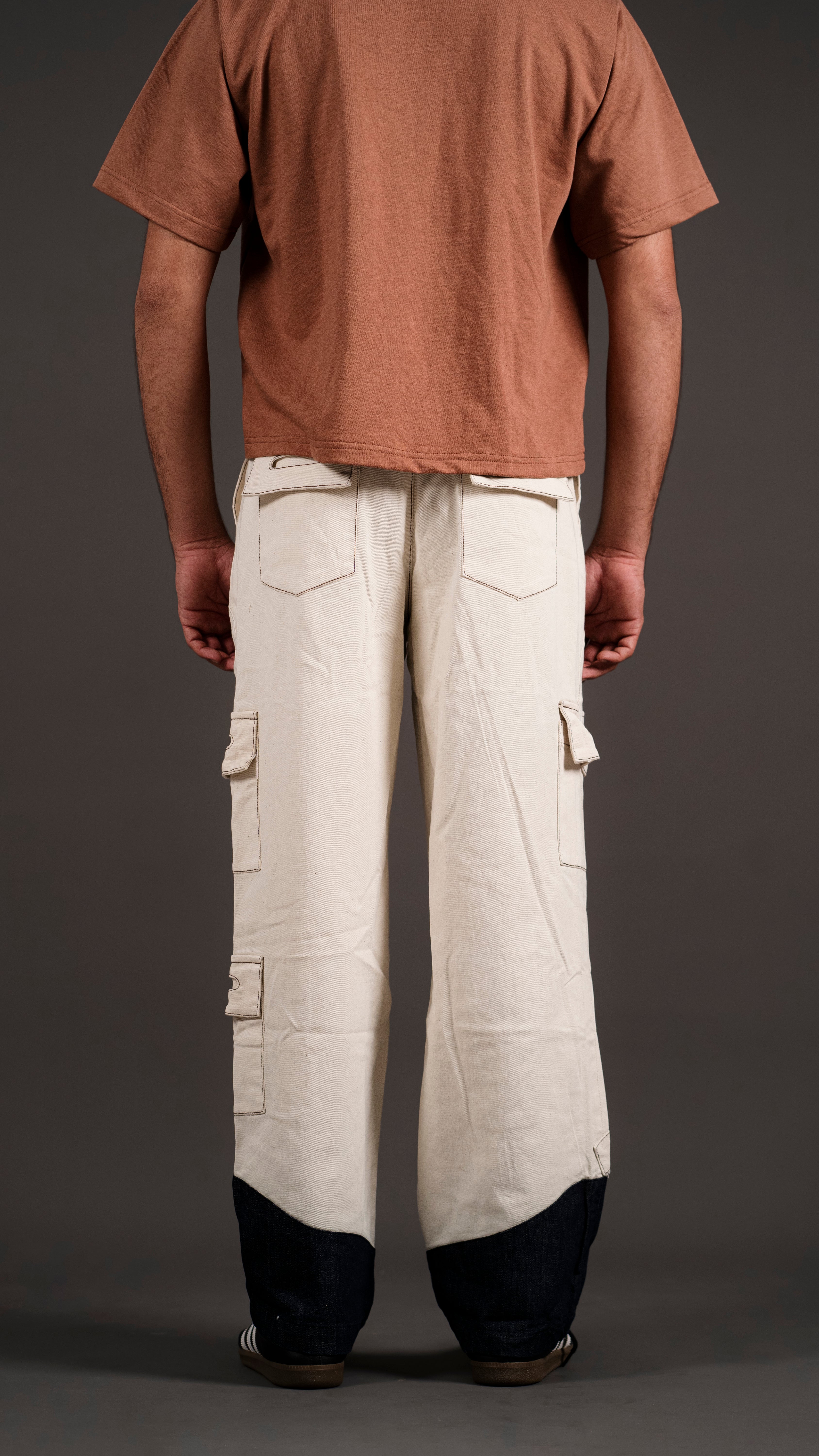 DENIM FLAP SE CARGO PANT/ BEIGE