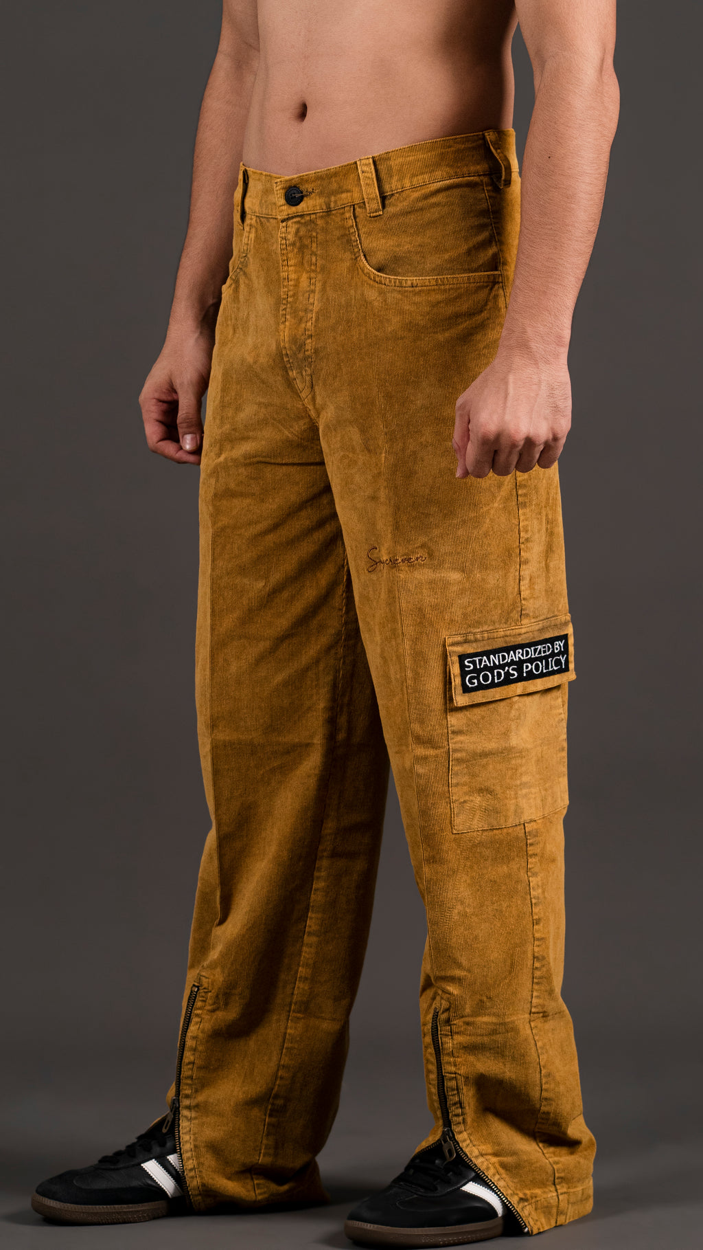 70'S AMBER GOLD CORDUROY PANT