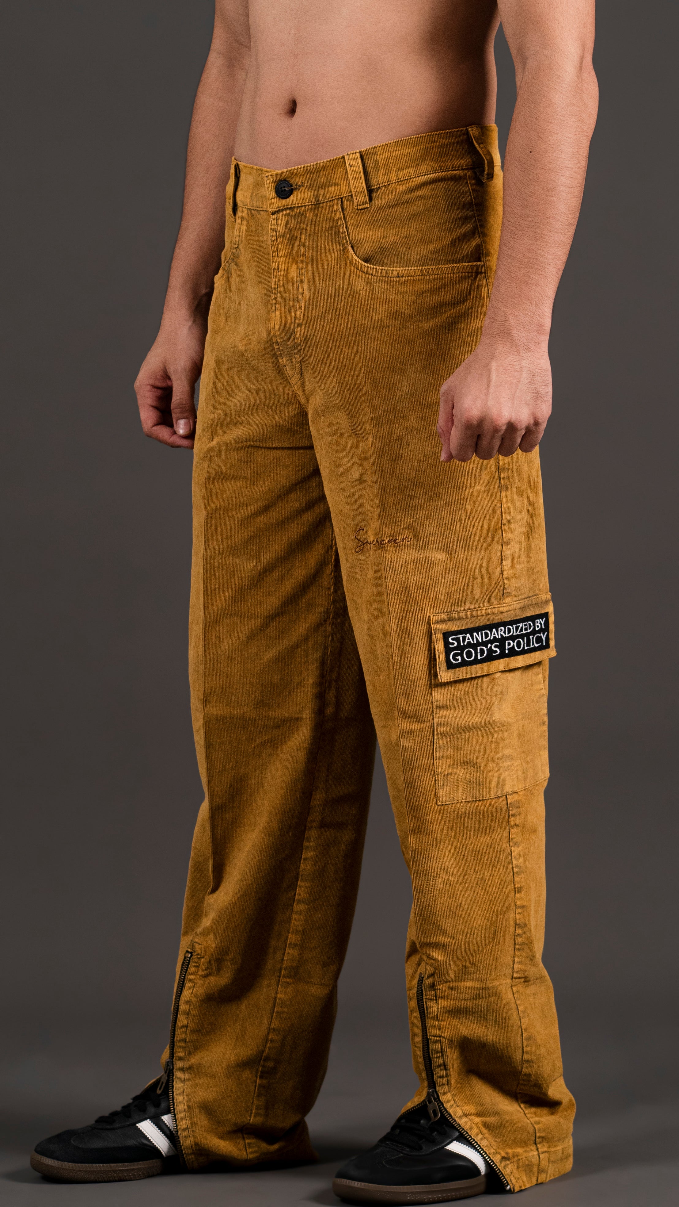 70'S AMBER GOLD CORDUROY PANT