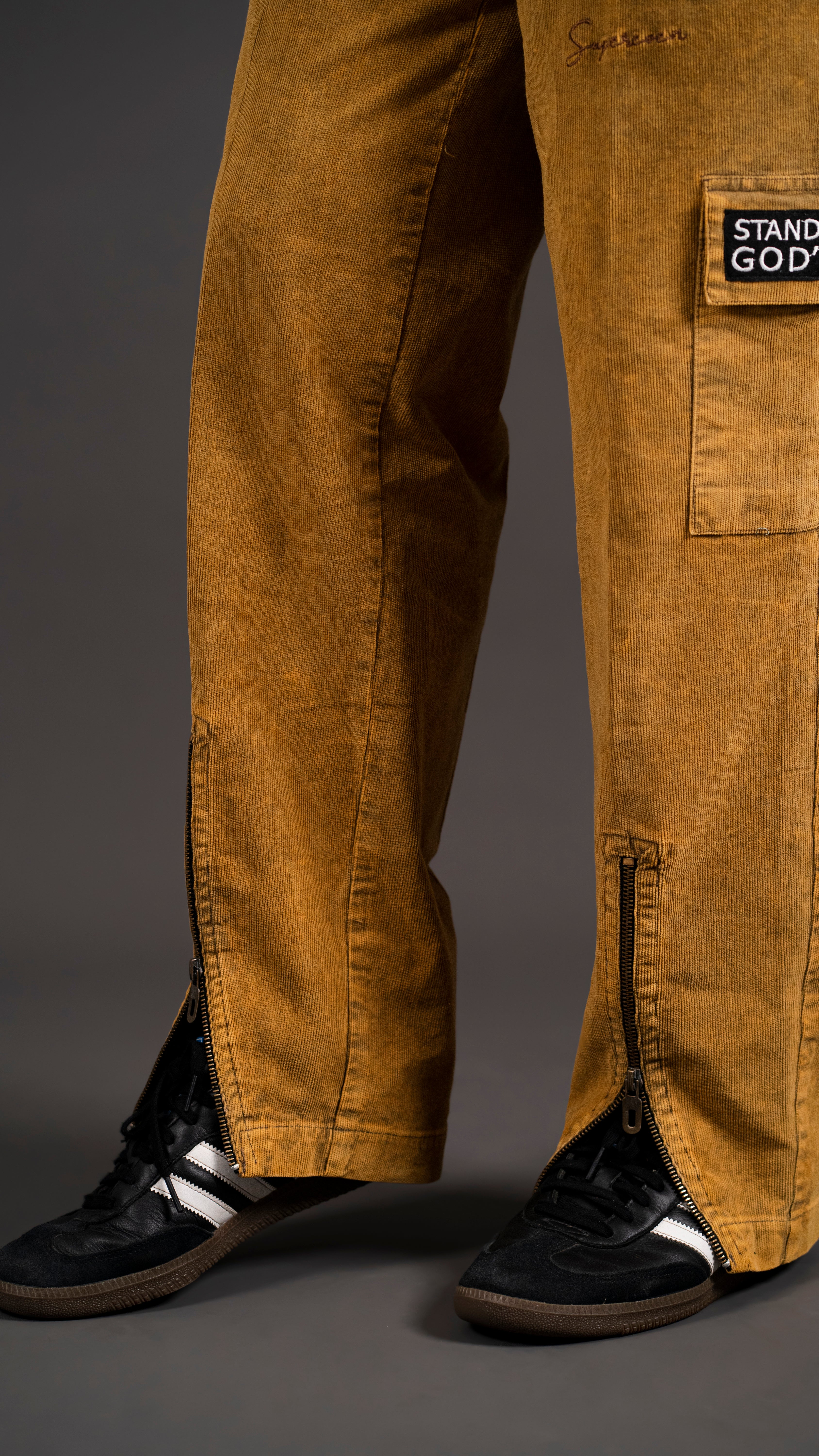 70'S AMBER GOLD CORDUROY PANT