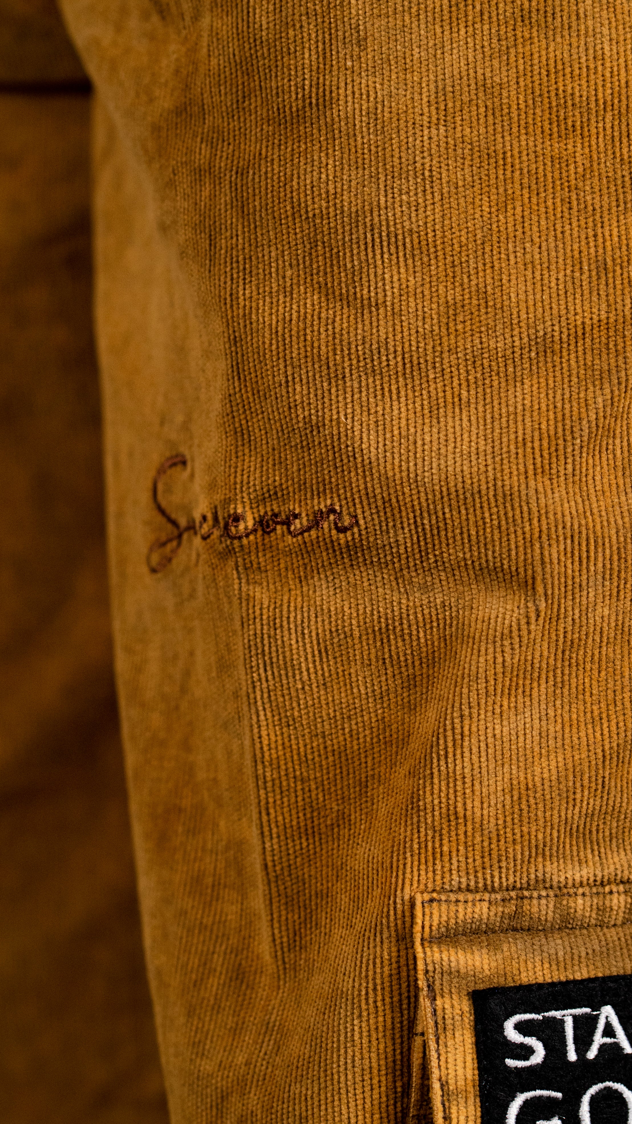 70'S AMBER GOLD CORDUROY PANT