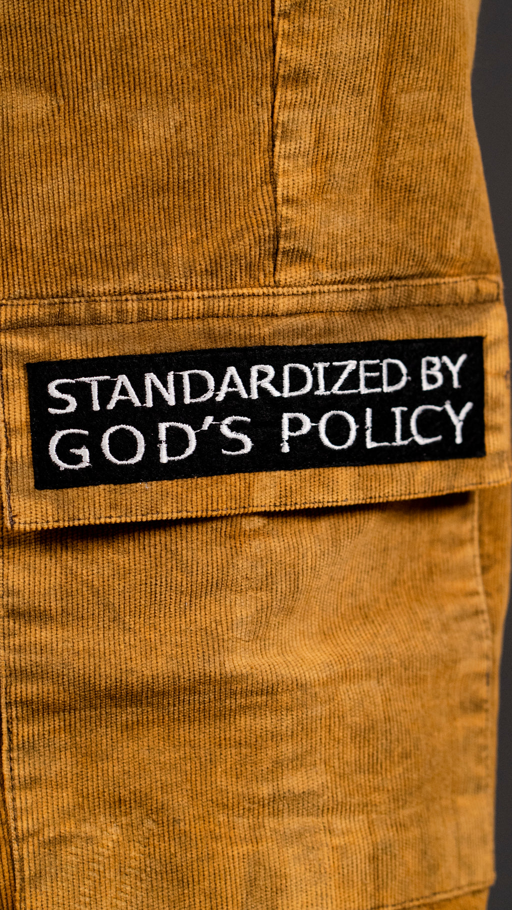 70'S AMBER GOLD CORDUROY PANT