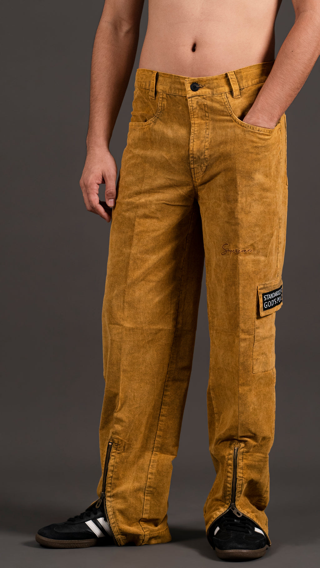 70'S AMBER GOLD CORDUROY PANT